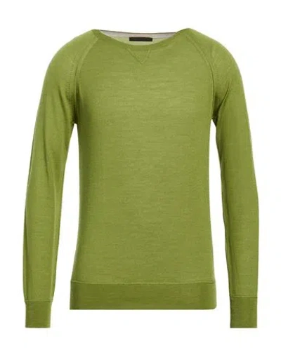 Moorer Man Sweater Lime Green Size 38 Wool, Silk, Cashmere