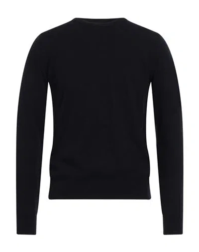 Moorer Man Sweater Midnight Blue Size 38 Cashmere In Black
