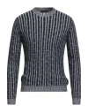 Moorer Man Sweater Midnight Blue Size 38 Wool, Cotton, Cashmere In Black