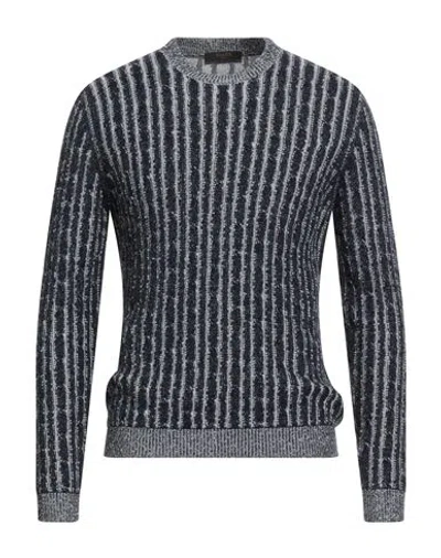 Moorer Man Sweater Midnight Blue Size 38 Wool, Cotton, Cashmere In Black