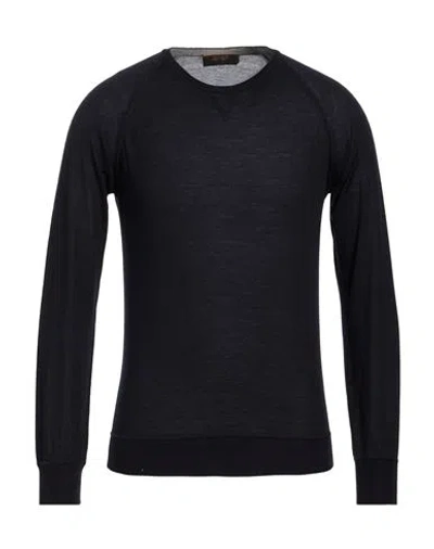 Moorer Man Sweater Midnight Blue Size 38 Wool, Silk, Cashmere