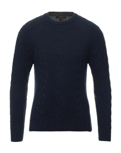 Moorer Man Sweater Midnight Blue Size 40 Cashmere