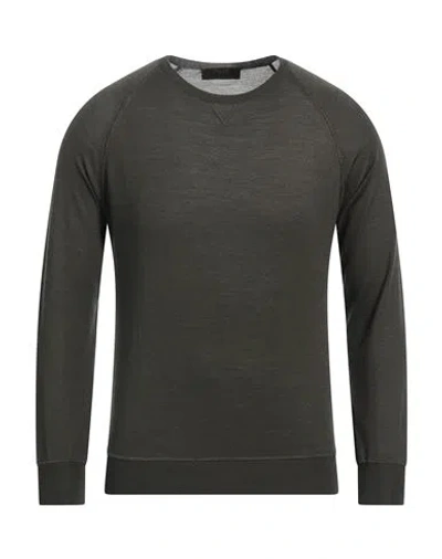 Moorer Man Sweater Military Green Size 40 Wool, Silk, Cashmere