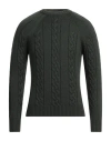 Moorer Man Sweater Military Green Size 42 Virgin Wool In Green