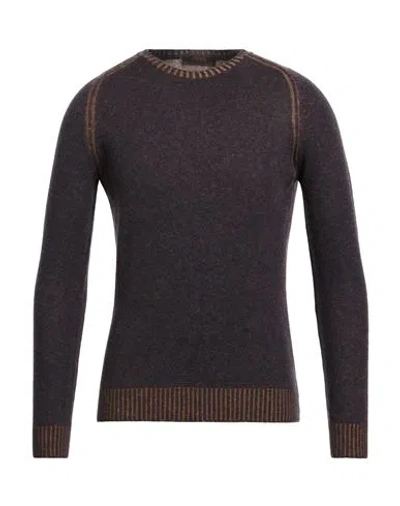 Moorer Man Sweater Navy Size 48 Virgin Wool In Gray