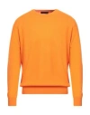 Moorer Man Sweater Orange Size 46 Cashmere In Orange
