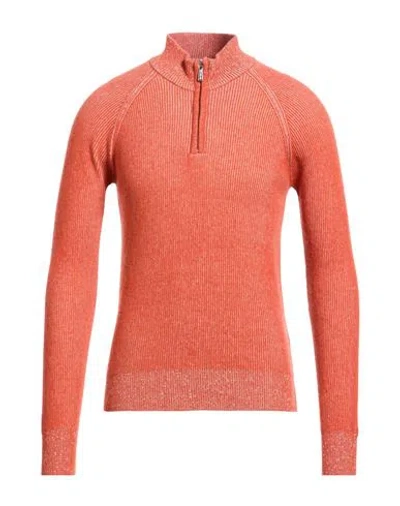 Moorer Man Sweater Orange Size 46 Wool, Cashmere