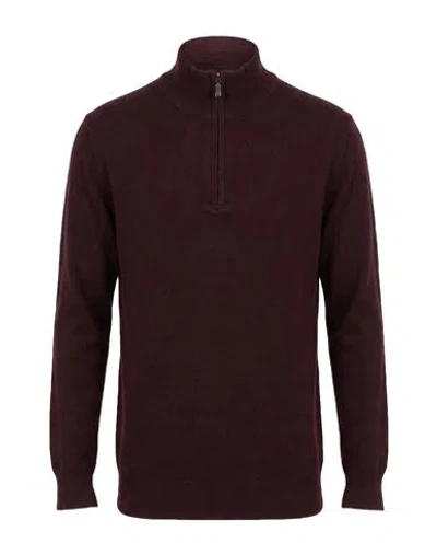 Moorer Man Sweater Plum Size 36 Cashmere, Silk In Purple