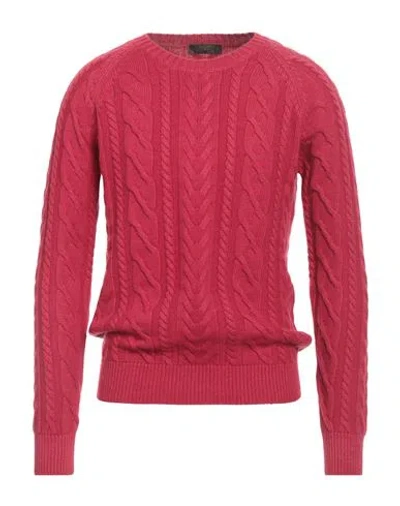 Moorer Man Sweater Red Size 48 Cashmere In Pink