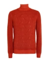 Moorer Man Sweater Rust Size 38 Wool In Red