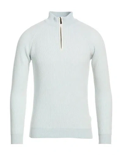 Moorer Man Sweater Sky Blue Size 38 Wool, Cashmere In Multi
