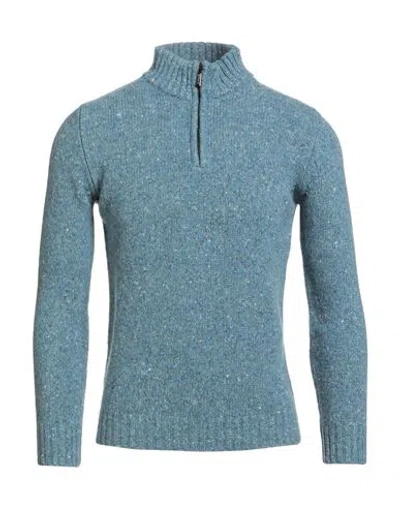 Moorer Man Sweater Slate Blue Size 38 Wool, Cashmere, Polyester