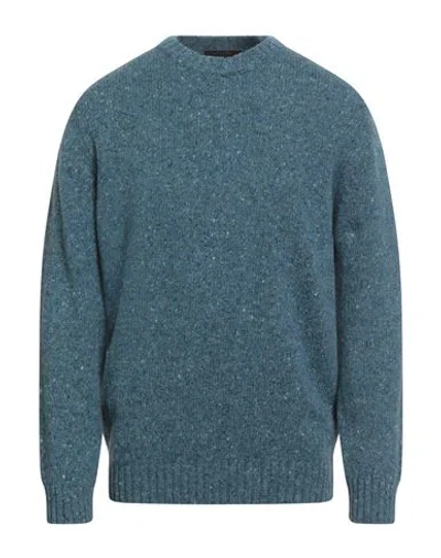 Moorer Man Sweater Slate Blue Size 44 Wool, Cashmere, Polyester