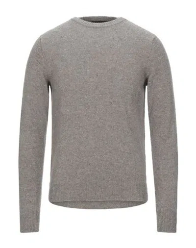 Moorer Man Sweater Taupe Size 36 Cashmere In Gray