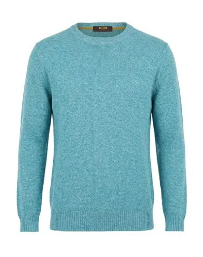 Moorer Man Sweater Turquoise Size 38 Cashmere In Blue