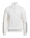 Moorer Man Sweater White Size 38 Wool