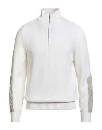 Moorer Man Sweater White Size 38 Wool