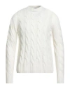 Moorer Man Sweater White Size 40 Cashmere In White