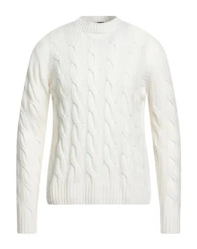 Moorer Man Sweater White Size 40 Cashmere