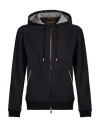 Moorer Man Sweatshirt Black Size 44 Wool, Polyamide, Elastane In Black