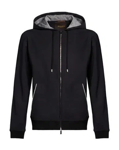 Moorer Man Sweatshirt Black Size 44 Wool, Polyamide, Elastane