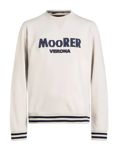Moorer Man Sweatshirt Ivory Size 44 Virgin Wool In Neutral