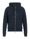 Moorer Man Sweatshirt Midnight Blue Size 48 Cotton In Blue