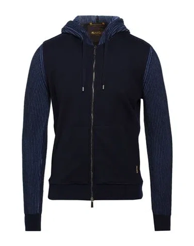 Moorer Man Sweatshirt Navy Size 38 Virgin Wool, Wool, Cashmere In Blue