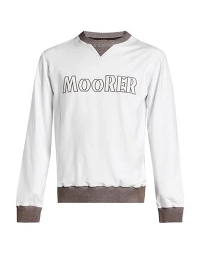 Moorer Man Sweatshirt White Size 38 Viscose, Polyamide, Elastane