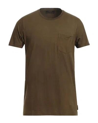 Moorer Man T-shirt Khaki Size 40 Cotton In Beige