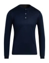 Moorer Man T-shirt Midnight Blue Size 38 Cotton