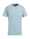 Moorer Man T-shirt Sky Blue Size 44 Cotton In Blue