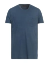 Moorer Man T-shirt Slate Blue Size 44 Cotton
