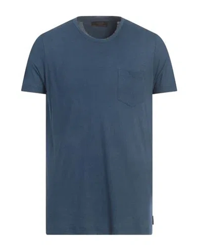 Moorer Man T-shirt Slate Blue Size 44 Cotton