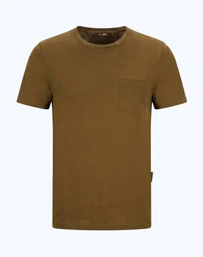 Moorer Man T-shirt Khaki Size 36 Cotton In Brown