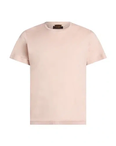 Moorer Man T-shirt Light Pink Size 40 Cotton