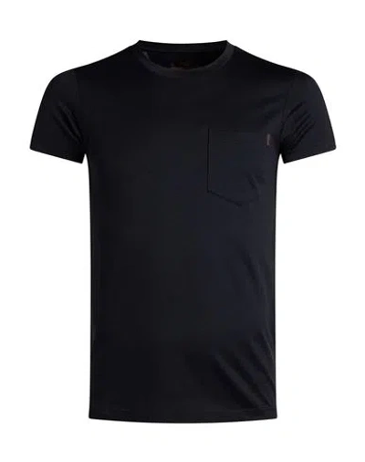 Moorer Man T-shirt Midnight Blue Size 32 Cotton In Black