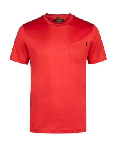 Moorer Man T-shirt Red Size 40 Cotton