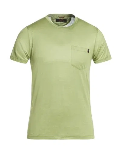 Moorer Man T-shirt Sage Green Size 34 Cotton