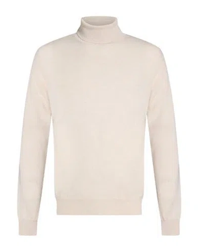 Moorer Man Turtleneck Beige Size 38 Virgin Wool In Neutral