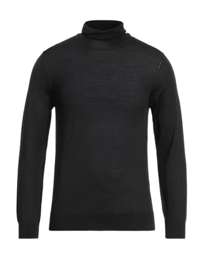 MOORER MOORER MAN TURTLENECK BLACK SIZE 46 VIRGIN WOOL
