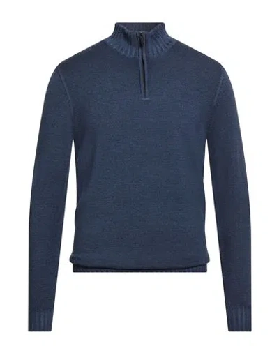 Moorer Man Turtleneck Blue Size 38 Virgin Wool