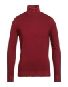 Moorer Man Turtleneck Burgundy Size 38 Virgin Wool