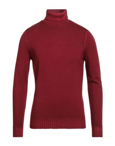 Moorer Man Turtleneck Burgundy Size 38 Virgin Wool