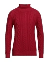 Moorer Man Turtleneck Garnet Size 44 Cashmere In Red