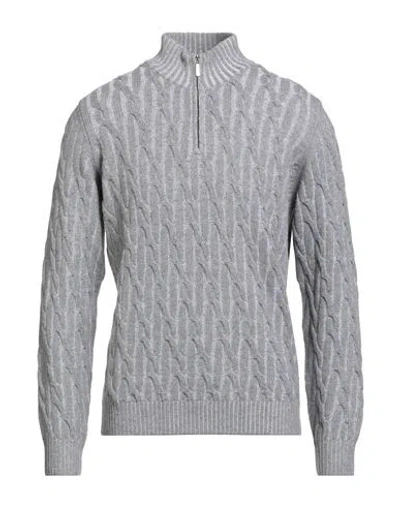 Moorer Man Turtleneck Grey Size 42 Cashmere In Gray