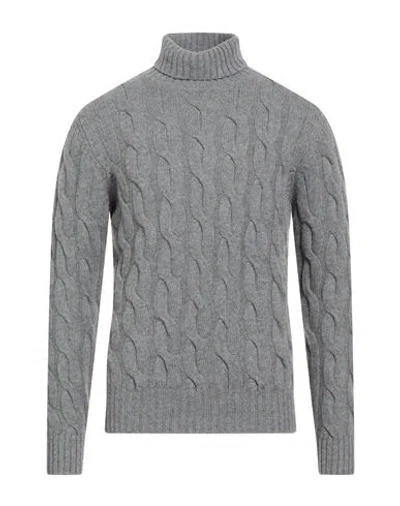 Moorer Man Turtleneck Grey Size 44 Cashmere In Gray