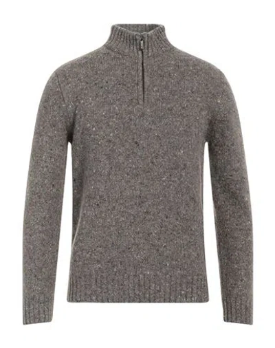 Moorer Man Turtleneck Grey Size 44 Wool, Cashmere, Polyester