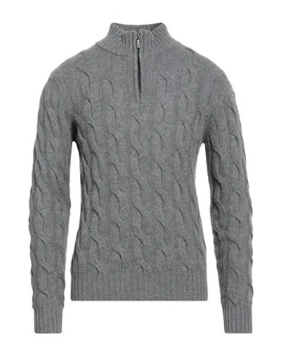 Moorer Man Turtleneck Grey Size 46 Cashmere In Gray