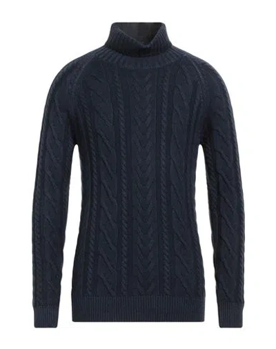 Moorer Man Turtleneck Midnight Blue Size 44 Cashmere